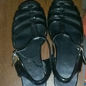 Black Jelly Platform sandals