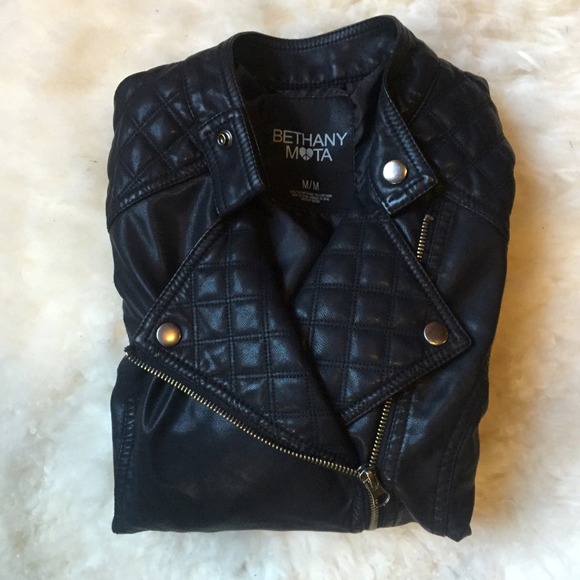 Aeropostale Outerwear - 🎉HP🎉Bethany Mota Vegan Leather Moto Jacket