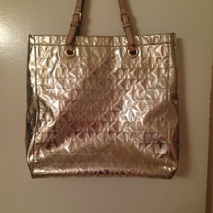 Authentic Big gold MK Michael Kors purse