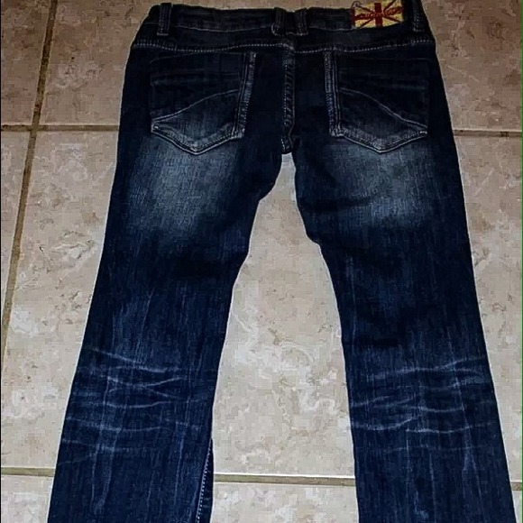 "Machine"Jeans Destroyed Bootcut - Picture 2 of 2