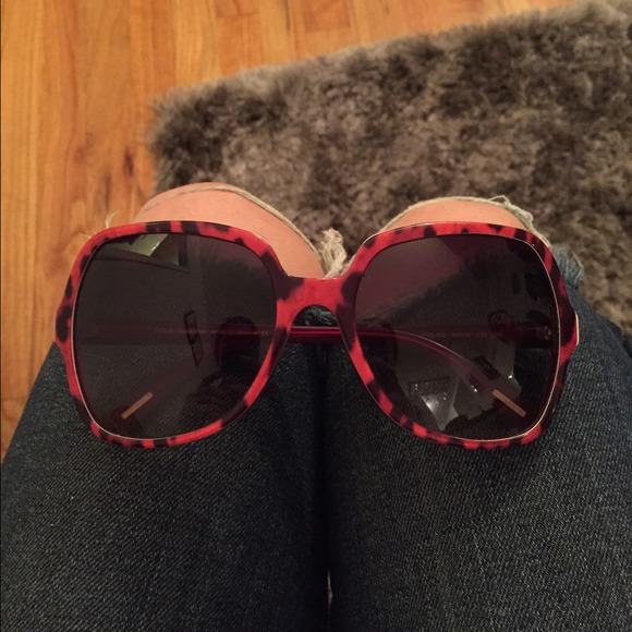 Dolce & Gabanna red leopard sunglasses