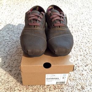 Toms Twill Cordones - Brown - BRAND NEW men's 8.5