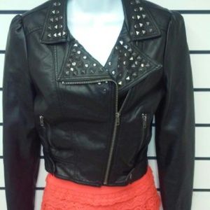 Faux leather jacket