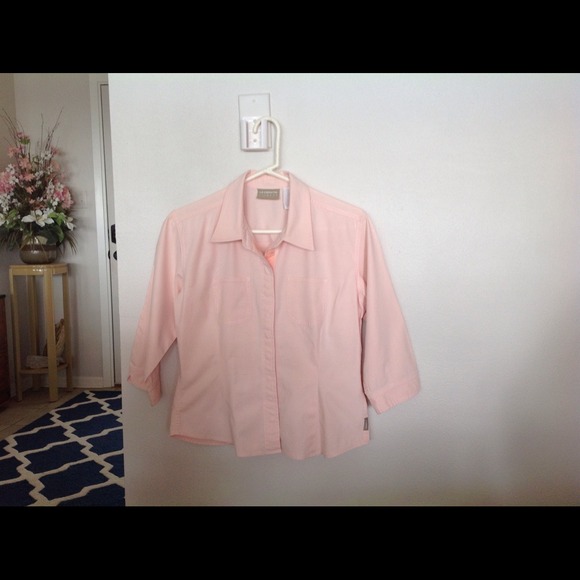 Liz Claiborne Peach Pink Top