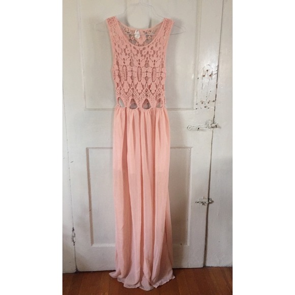 Peach Maxi Dress
