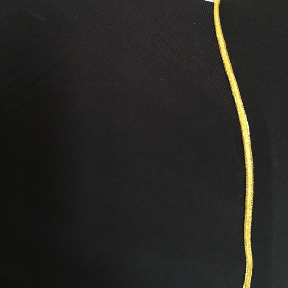 Sophisticated Black and Gold Dress - Picture 3 of 4