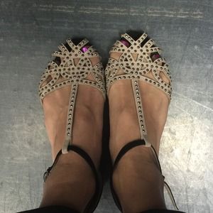 Studded Ballerina flats