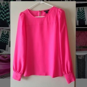 J.Crew Hot Pink Talitha Top 💗