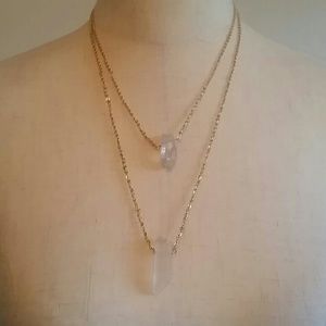 Tiered Quartz Necklace