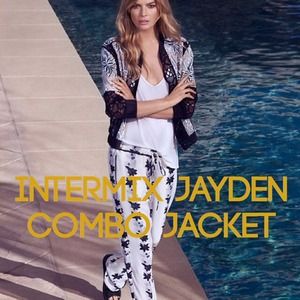 Intermix Jayden lace combo jacket sz S. NWT