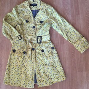 Steve Madden Trench sz Sm Yellow/Grey
