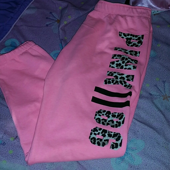 Pink sweats peach color