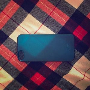 iPhone 5S silicone blue case
