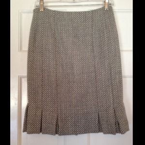 Talbots gray tweed skirt