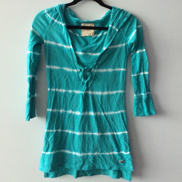 ❌ Hollister tie dye stripe hooded top - Picture 2 of 4