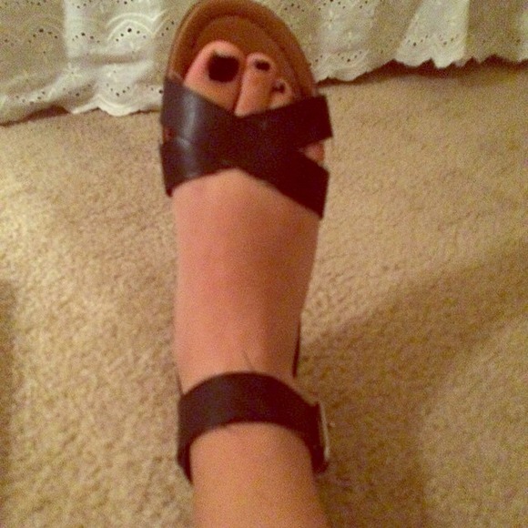 Strappy sandals!! Super cute and comfy