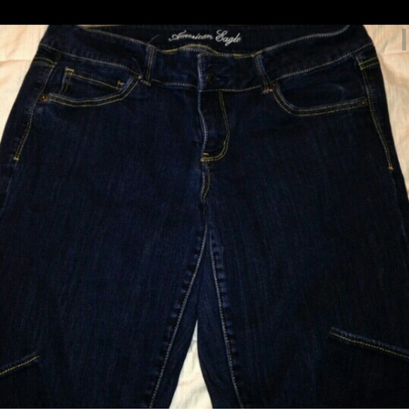 American eagle stretch artist crop jeans 14
