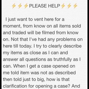 FELLOW POSHERS PLEASE READ