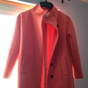 J. Crew City Coat (Neon Flamingo)