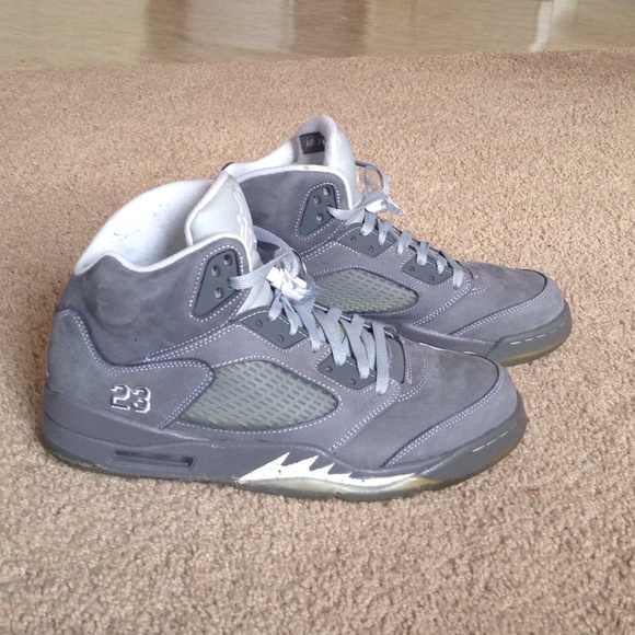 Air Jordan Retro Wolf Grey 5s - Picture 2 of 4
