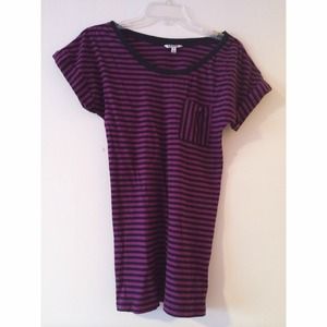 purple and black top