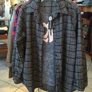Jet plaid shirt new with tags