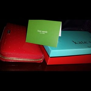 Kate spade red wallet