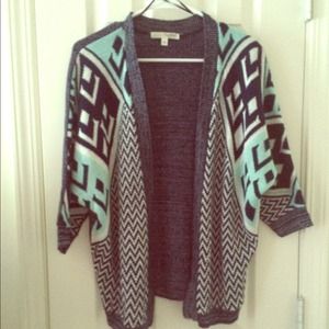 Blue Aztec cardigan