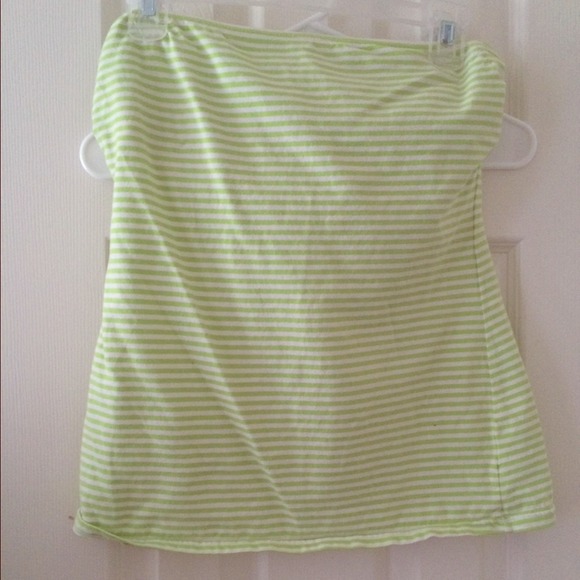 Striped strapless