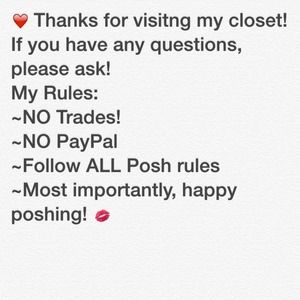 ❤ Closet Rules ❤