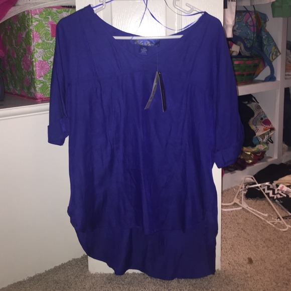 Francesca's royal blue shirt. New with tags. Small