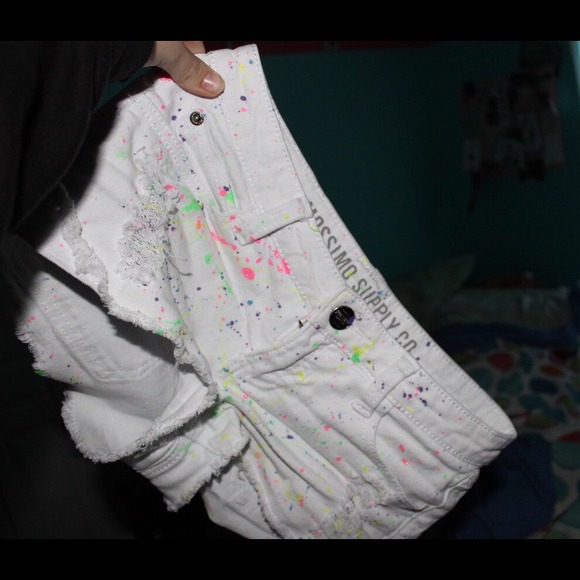 Splatter paint shorts