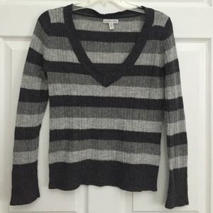 Dark gray/light gray striped sweater