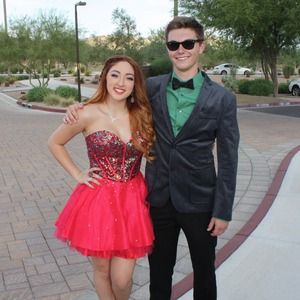 Short Sparkly Red Evening Dress