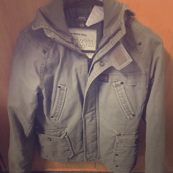 G-Star Raw Green Short Coat Size Small