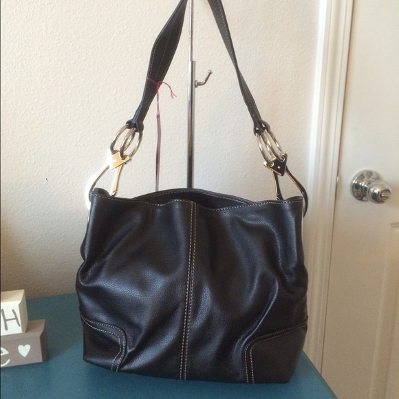 Fashion Purse Handbags - Black med size handbag