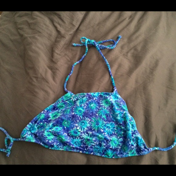 Flower fuzzy swim top