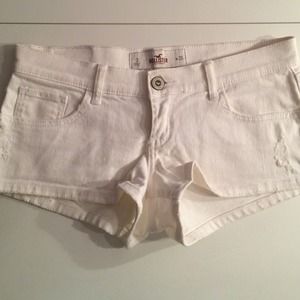 White Hollister Shorts