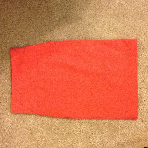 coral Bodycon pencil skirt also available in black