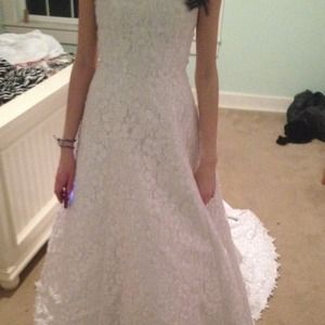 David bridal beautiful lace wedding dress