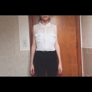 Cotton On / / white polyester shirt size small