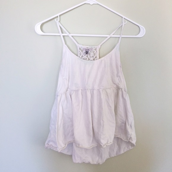 Faded Dye Crocheted Racerback Tank Top