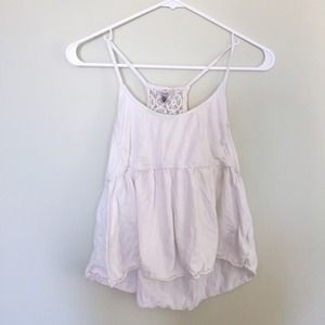 Faded Dye Crocheted Racerback Tank Top