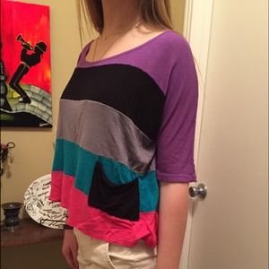 Body Central Neon Crop Top