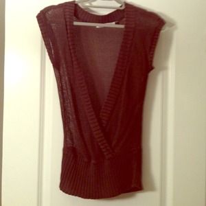 Brown sweater overlay