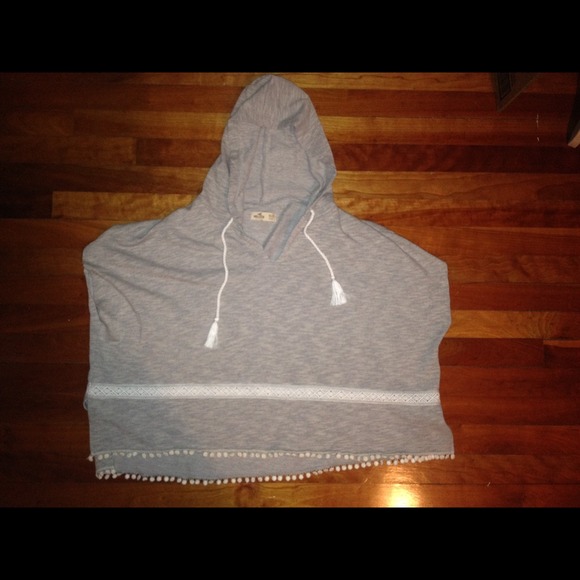NWOT hollister poncho sweatshirt