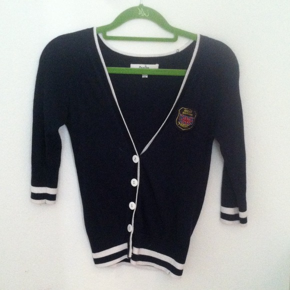 Navy cardigan