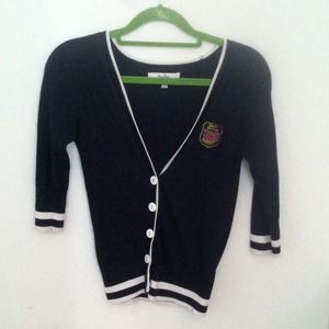 Navy cardigan
