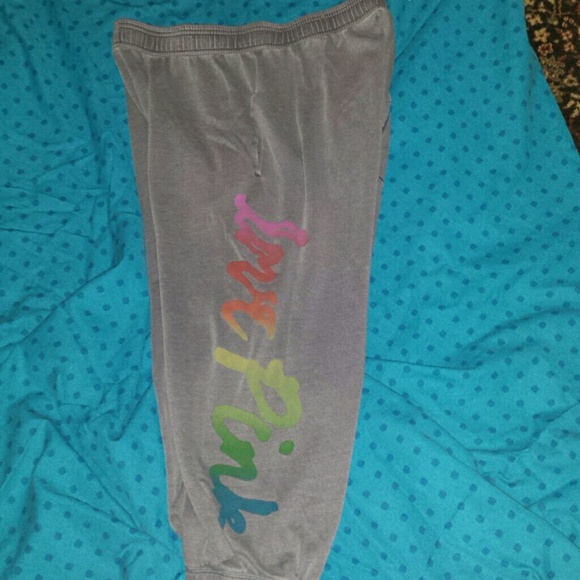Pink crop sweat  pants - Picture 1 of 3