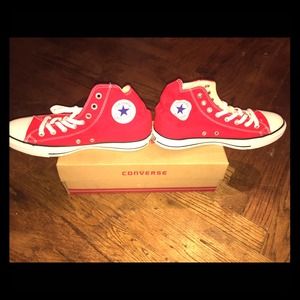 Red Hi Top Converse